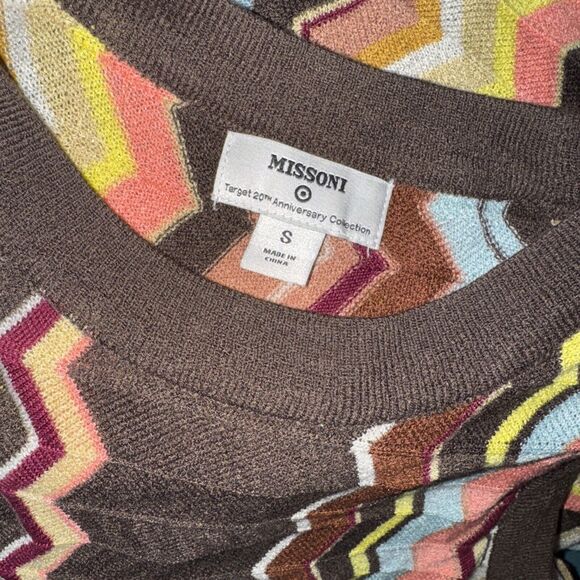 MISSONI Target Chevron Striped Dress Size Sm 20th Anniversary Knit Lined Women’s - Picture 5 of 6